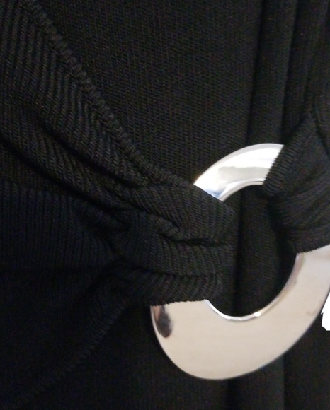 BCBG Max Azria Black Knit L/S Dress - Picture 5 of 6